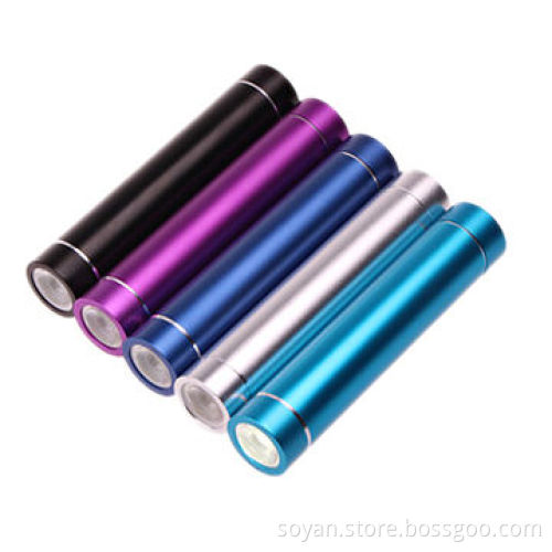 Hot Sell Wallet Portable Mobile Power Bank, 3,000mAh, Design Most Popular Cylinder 18650 Power Bank